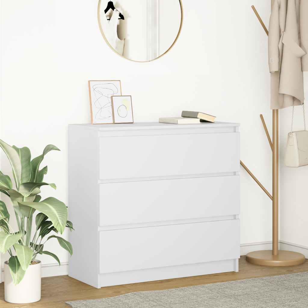 Aparador HKH en derivados de madera 80 x 35 x 76 cm - Blanco