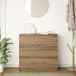 HKH Aparador en derivados de Madera 80 X 35 X 76 Cm - Roble Artesanal