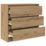 HKH Aparador en derivados de Madera 80 X 35 X 76 Cm - Roble Artesanal