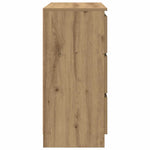 HKH Aparador en derivados de Madera 80 X 35 X 76 Cm - Roble Artesanal