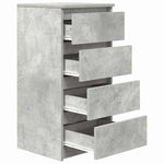 HKH Aparador em derivados de Madeira 37,5 X 35 X 76 Cm - Cinzento-Cimento
