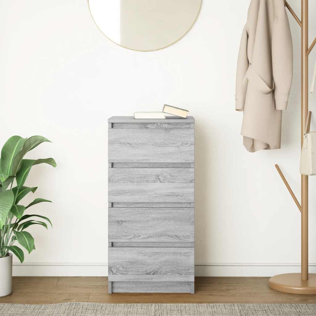 HKH Aparador en derivados de Madera 37,5 X 35 X 76 Cm - Gris Sonoma