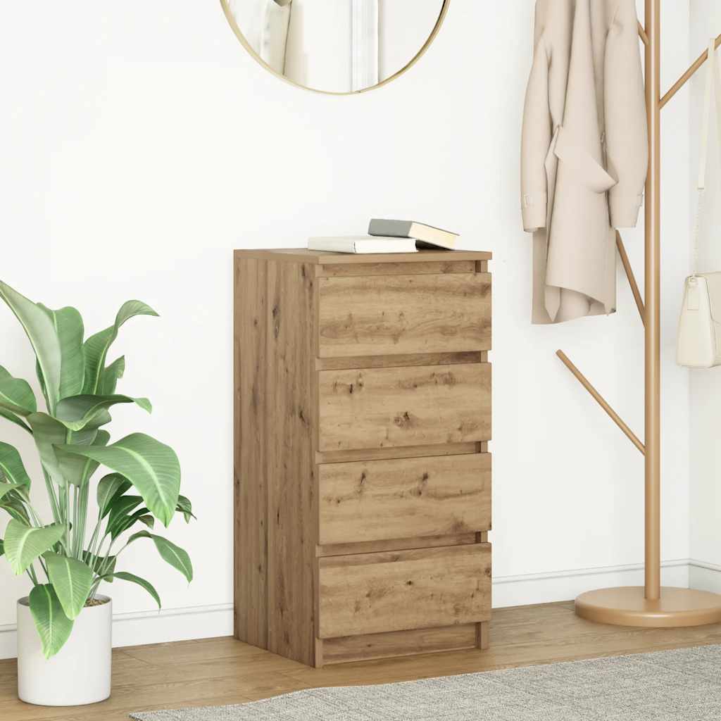 Aparador HKH en derivados de Madera 37,5 X 35 X 76 Cm - Roble Artesano
