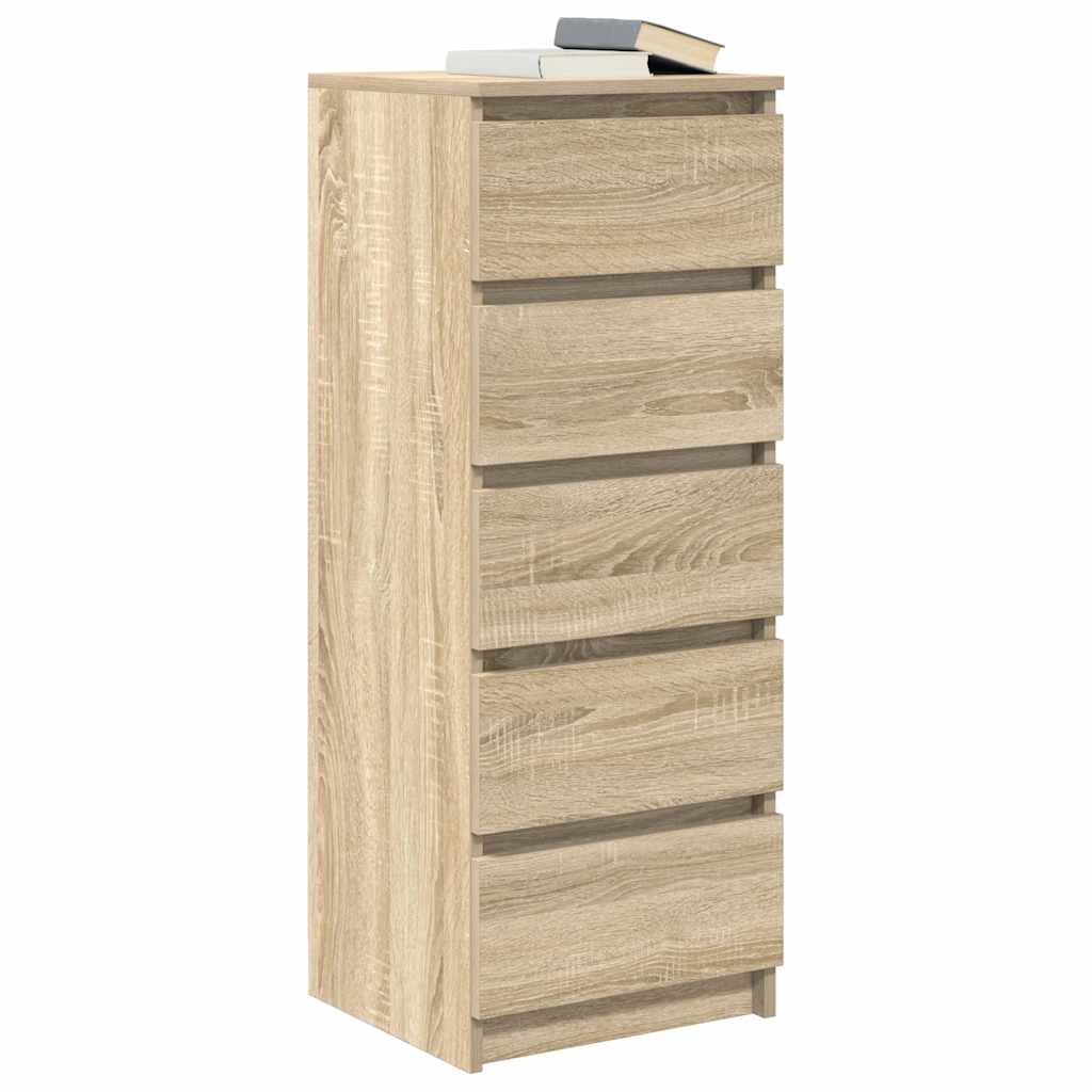 Aparador HKH en derivados de madera con cajones derivados de madera 37,5 x 35 x 99 cm - Roble Sonoma