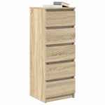Aparador HKH en derivados de madera con cajones derivados de madera 37,5 x 35 x 99 cm - Roble Sonoma