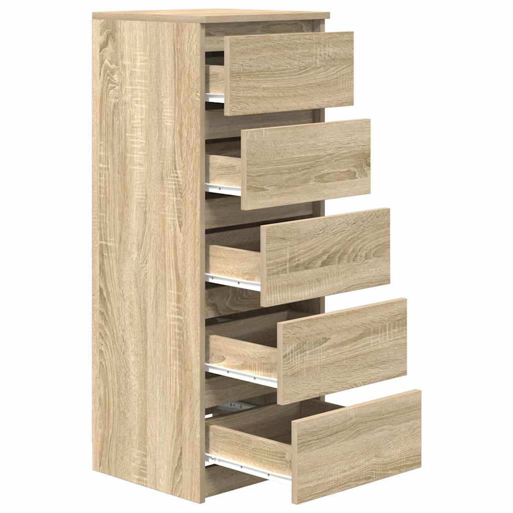Aparador HKH en derivados de madera con cajones derivados de madera 37,5 x 35 x 99 cm - Roble Sonoma