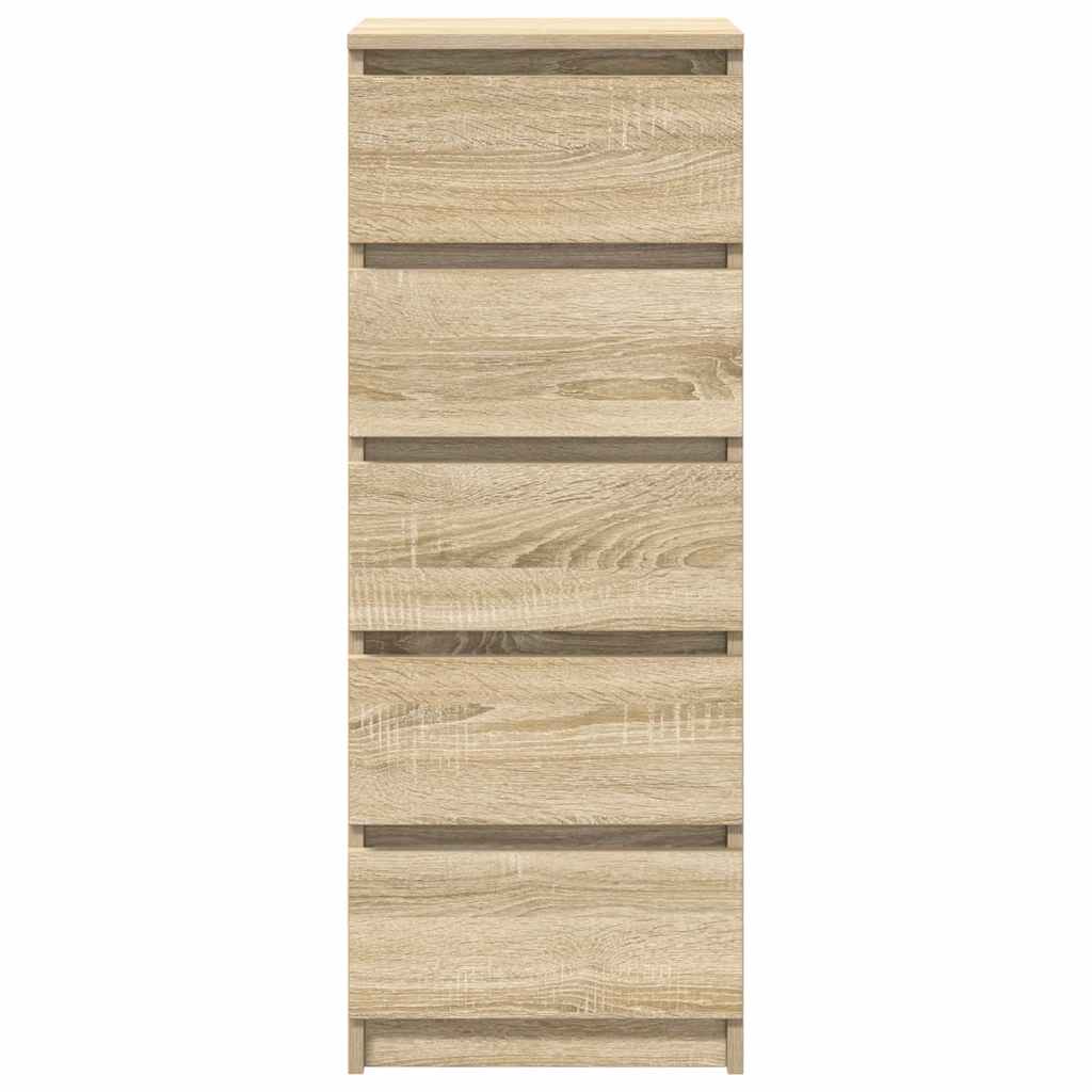 Aparador HKH en derivados de madera con cajones derivados de madera 37,5 x 35 x 99 cm - Roble Sonoma