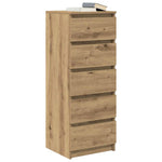 Aparador HKH en derivados de Madera con Cajones derivados de Madera 37,5 X 35 X 99 Cm - Roble Artesano