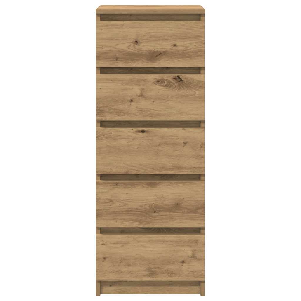 Aparador HKH en derivados de Madera con Cajones derivados de Madera 37,5 X 35 X 99 Cm - Roble Artesano