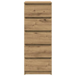 Aparador HKH en derivados de Madera con Cajones derivados de Madera 37,5 X 35 X 99 Cm - Roble Artesano