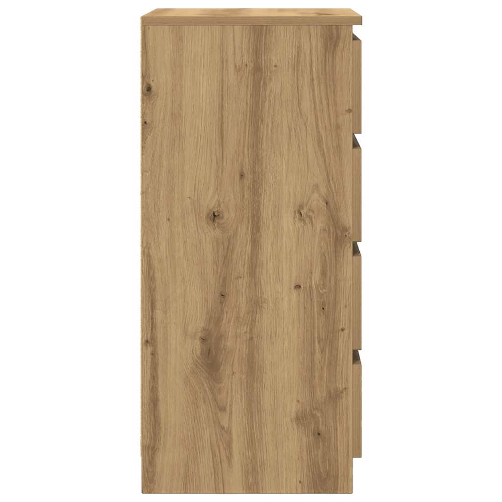 Aparador HKH en derivados de Madera con Cajones derivados de Madera 37,5 X 35 X 99 Cm - Roble Artesano