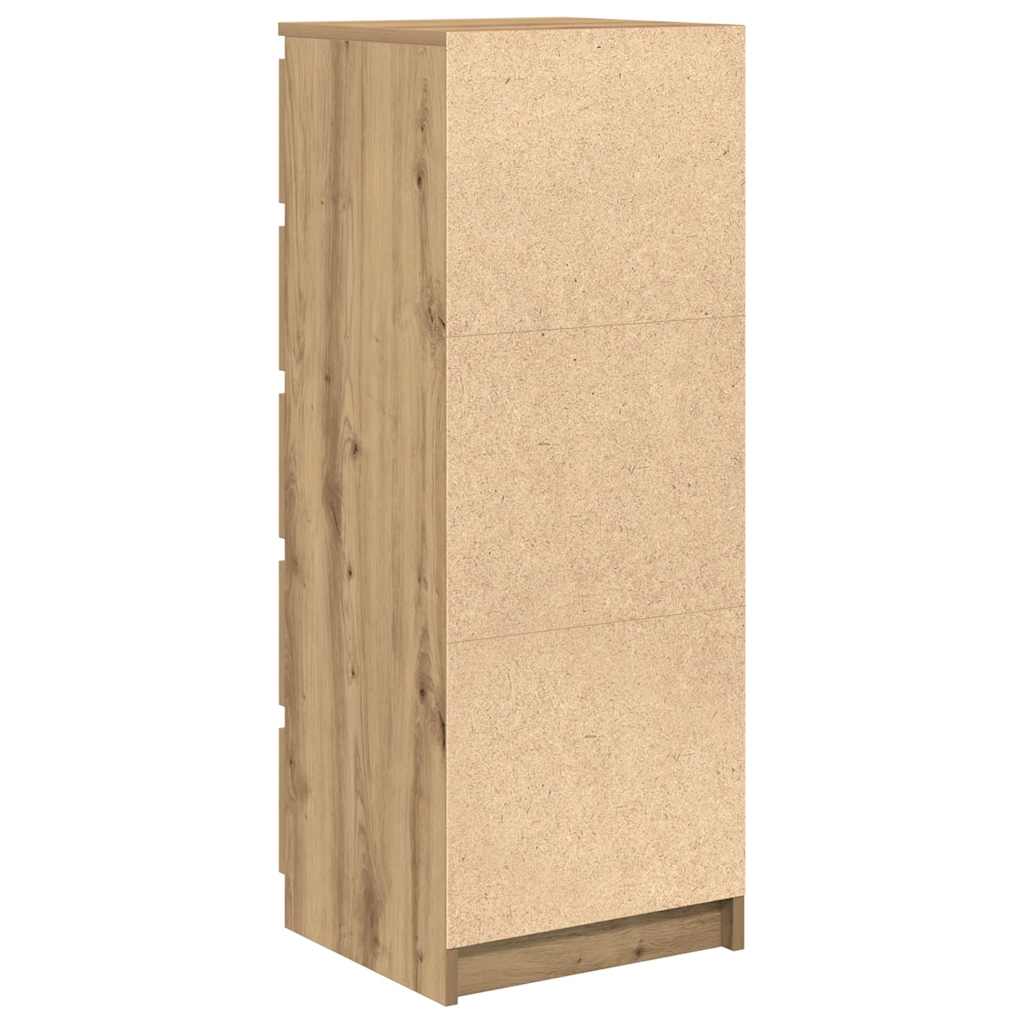 Aparador HKH en derivados de Madera con Cajones derivados de Madera 37,5 X 35 X 99 Cm - Roble Artesano