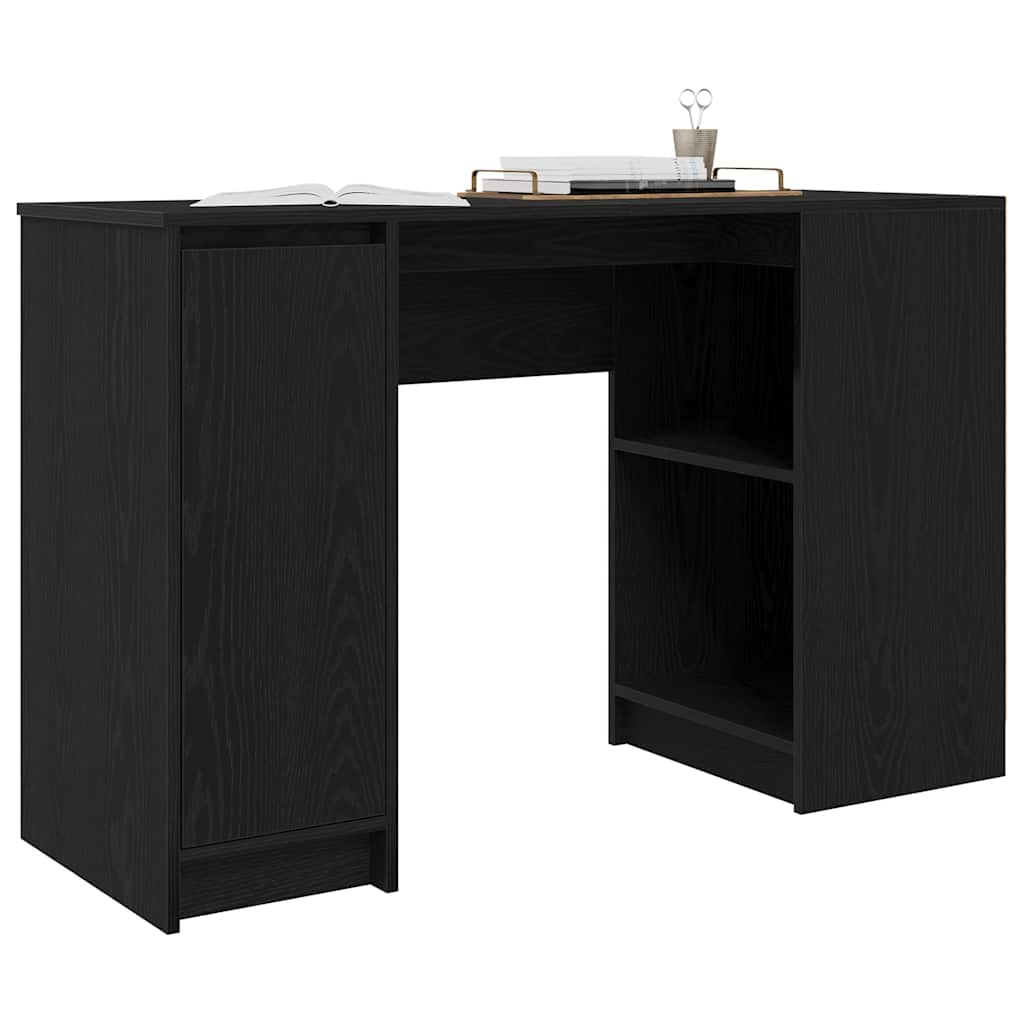 HKH Escritorio Derivados de Madera Color Madera Roble - Negro