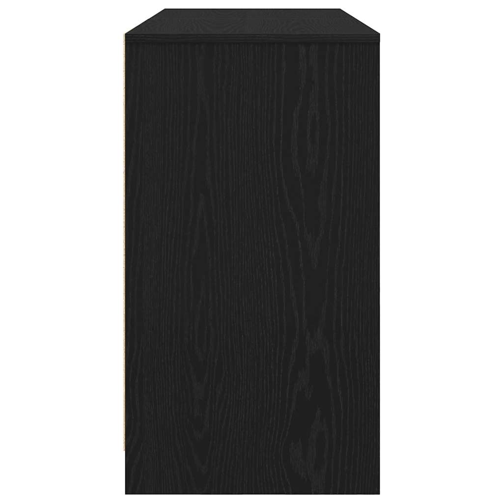 HKH Escritorio Derivados de Madera Color Madera Roble - Negro