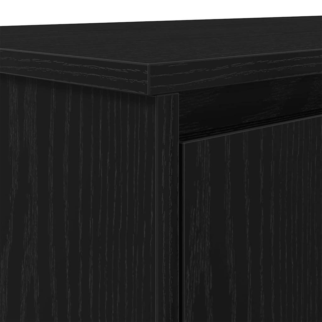 HKH Escritorio Derivados de Madera Color Madera Roble - Negro