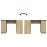 HKH Escritorio Derivados de Madera en Madera Roble Sonoma
