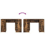HKH Escritorio Productos de madera color roble ahumado
