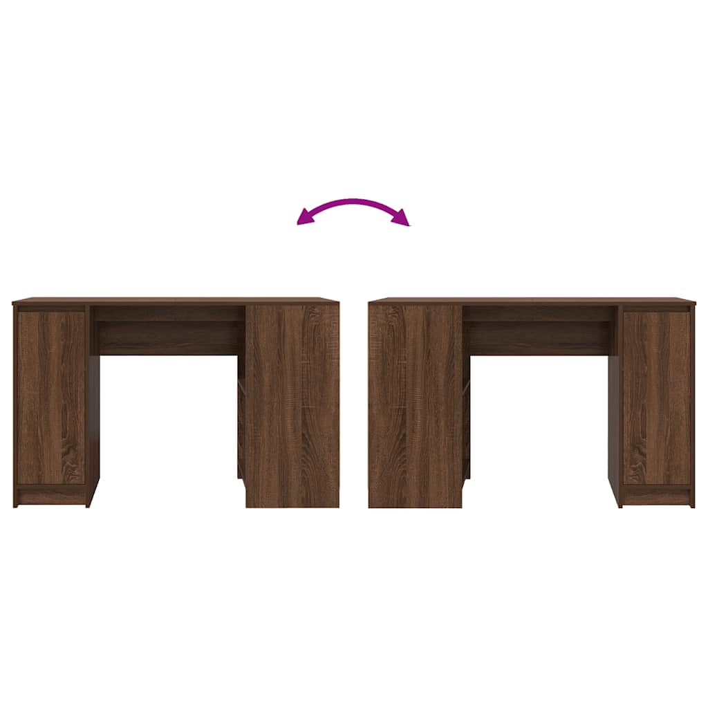 HKH Escritorio Derivados de Madera en Madera de Roble - Marrón