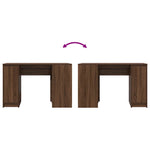 HKH Escritorio Derivados de Madera en Madera de Roble - Marrón