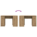 HKH Escritorio Derivados Madera en Madera Roble Artesano