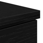 HKH Secretária Derivados de Madeira Cor em Madeira Carvalho - Preto