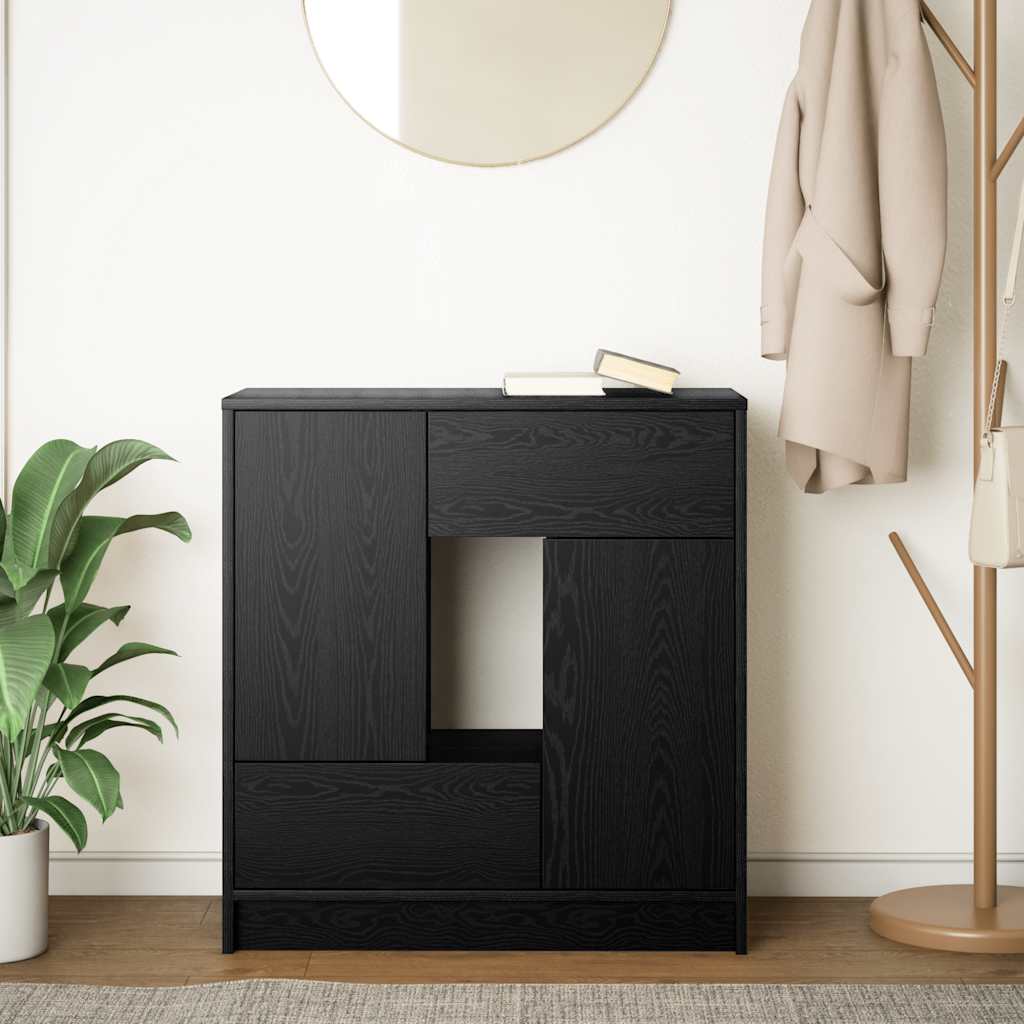 HKH Aparador en derivados de Madera 41 X 28,5 X 17 Cm - Roble Negro
