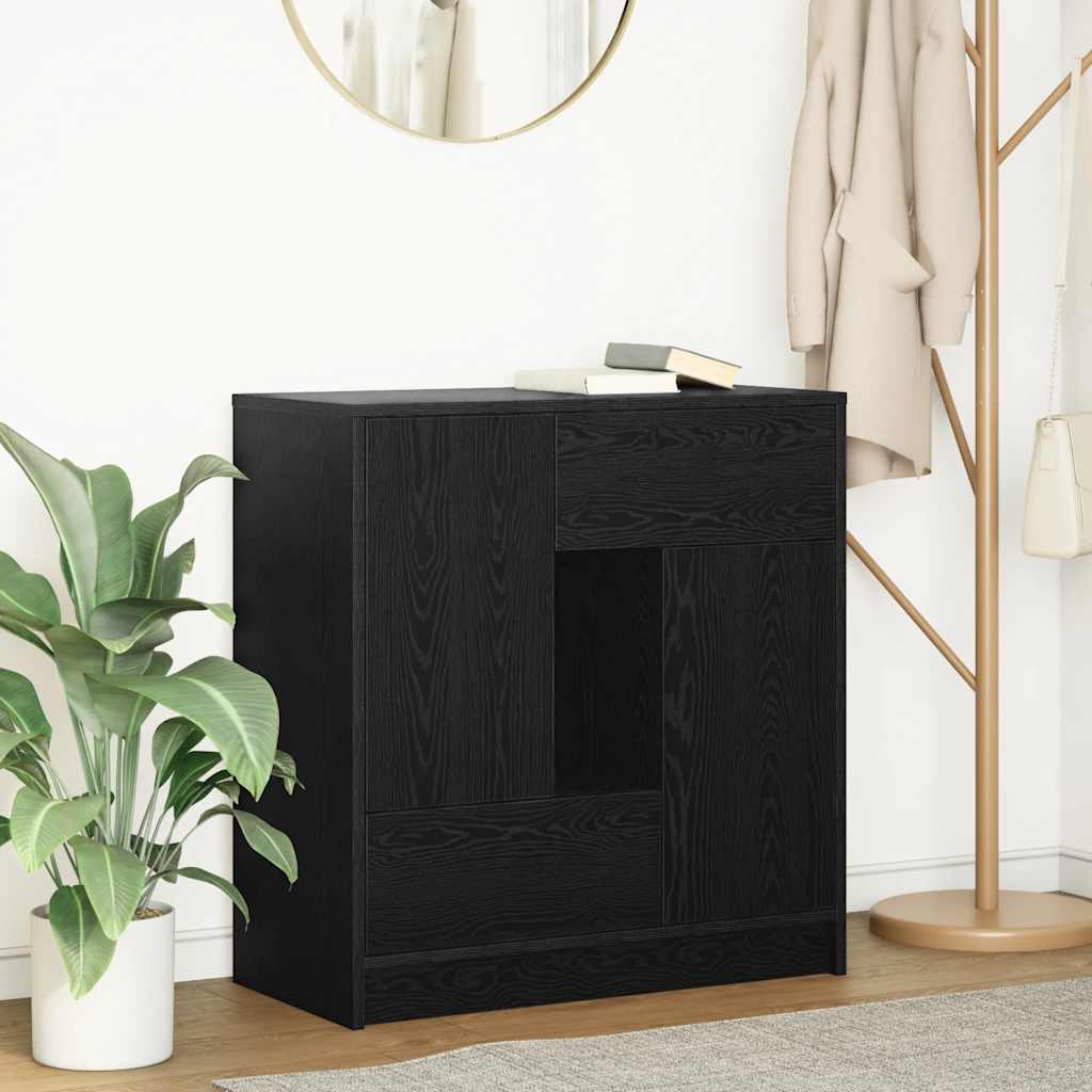 HKH Aparador en derivados de Madera 41 X 28,5 X 17 Cm - Roble Negro