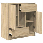 Aparador HKH en derivados de Madera con Cajones y Puertas 41 X 28,5 X 17 Cm - Roble Sonoma