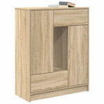 Aparador HKH en derivados de madera con cajones y puertas 43,5 x 23,5 x 17 cm - Roble Sonoma