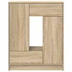 Aparador HKH en derivados de madera con cajones y puertas 43,5 x 23,5 x 17 cm - Roble Sonoma