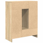 Aparador HKH en derivados de madera con cajones y puertas 43,5 x 23,5 x 17 cm - Roble Sonoma
