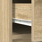 Aparador HKH en derivados de madera con cajones y puertas 43,5 x 23,5 x 17 cm - Roble Sonoma