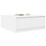 HKH Mesa de Centro com Gavetas - Branco