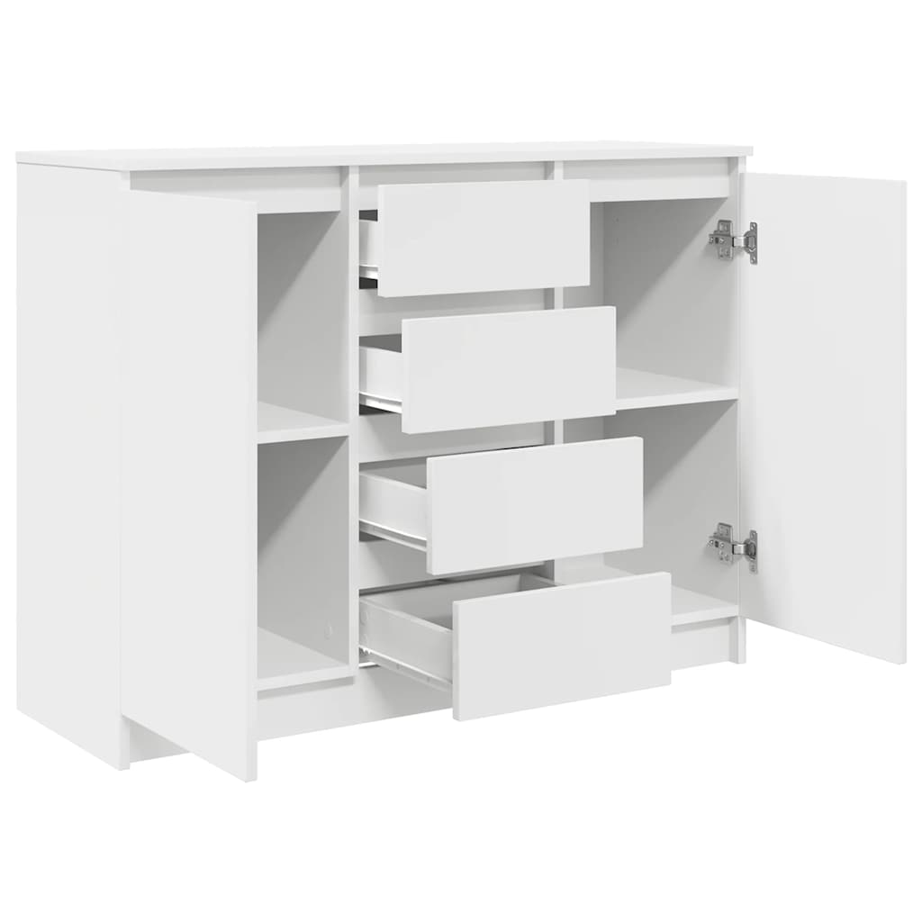 HKH Aparador em derivados de Madeira 100,5 X 35 X 76 Cm - Branco