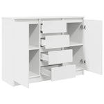 HKH Aparador em derivados de Madeira 100,5 X 35 X 76 Cm - Branco