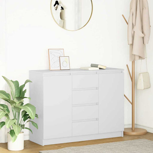 HKH Aparador em derivados de Madeira 100,5 X 35 X 76 Cm - Branco