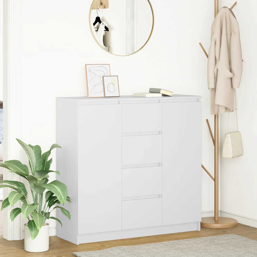 Aparador HKH en derivados de madera 100,5 x 35 x 98,5 cm - Blanco