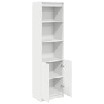 Aparador Alto HKH de madera derivada 50 X 35 X 180 Cm - Blanco