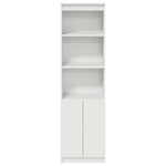 Aparador Alto HKH de madera derivada 50 X 35 X 180 Cm - Blanco