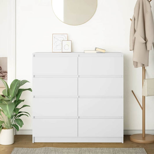 HKH Aparador em derivados de Madeira 100 X 35 X 99 Cm - Branco