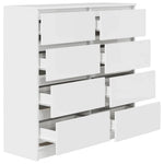 HKH Aparador em derivados de Madeira 100 X 35 X 99 Cm - Branco