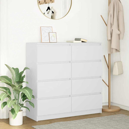 HKH Aparador em derivados de Madeira 100 X 35 X 99 Cm - Branco