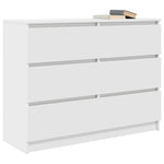 HKH Aparador em derivados de Madeira 100 X 35 X 76 Cm - Branco
