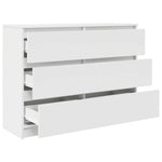 HKH Aparador em derivados de Madeira 100 X 35 X 76 Cm - Branco