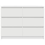 HKH Aparador em derivados de Madeira 100 X 35 X 76 Cm - Branco