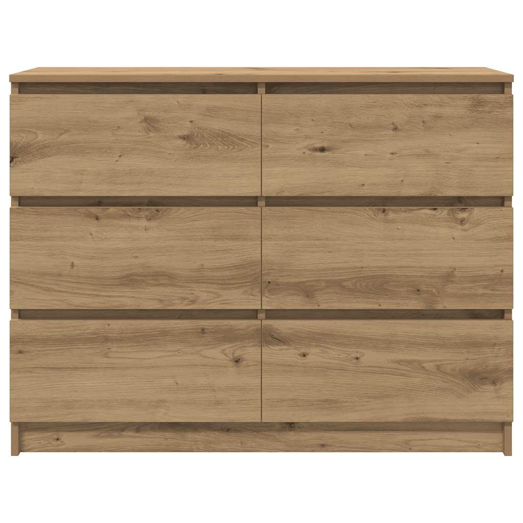 HKH Aparador em derivados de Madeira 100 X 35 X 76 Cm - Carvalho Artisiano