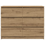HKH Aparador em derivados de Madeira 100 X 35 X 76 Cm - Carvalho Artisiano