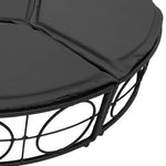 HKH Cama Lounge De Exterior Sem Toldo Vime Pe - Preto