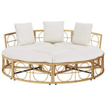 HKH Cama Lounge De Exterior Sem Toldo Vime Pe - Marrom