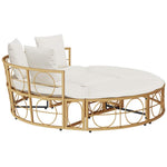 HKH Cama Lounge De Exterior Sem Toldo Vime Pe - Marrom